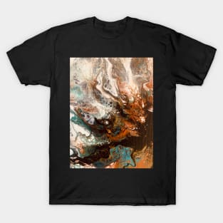 Under the sea fluid abstract pouring T-Shirt